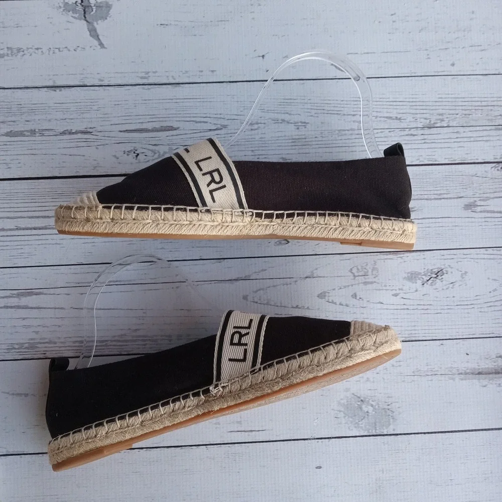 Lauren Ralph Lauren Espadrille Flats Women's Sz 9B Resort Nautical Preppy Luxury